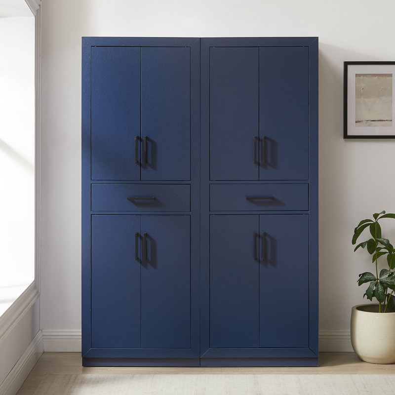 Bruckner 2-piece Kitchen Storage Pantry Set, Navy