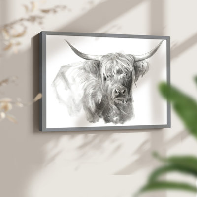 Soft Focus Highland Cattle I -Framed Print - Restickable