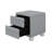 Luxury Velvet Nightstand With Crystal Handles, Elegant Bedside Table With 2 Drawers And Button-Tufted Upholstery-847630570