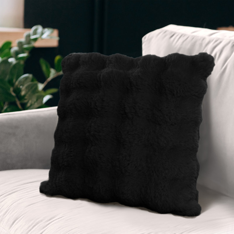 Coussin Bubble, Noir