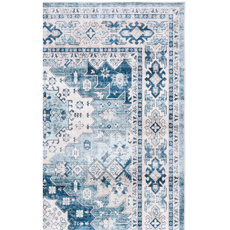 Tapis oriental lavable à la machine Abiha Performance, Rectangle 6 pi x 9 pi