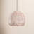 Noel 1-Light Rattan Pendant - White