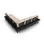245cm Wide Wood Patio Sectional with Cushions-621165561