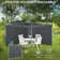 Paroi latérale en tissu gris Outsunny