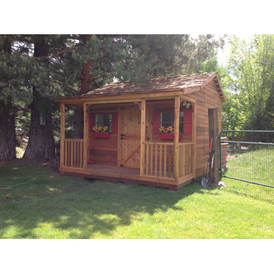 Bunkhouse Western Red Cedar Wood Storage Shed