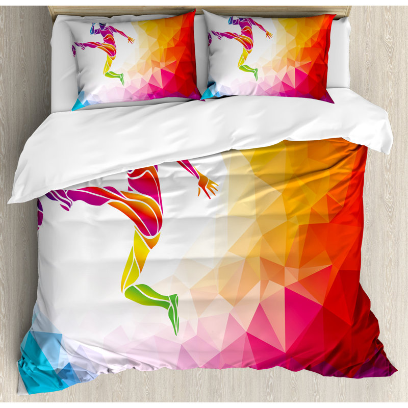 Teen Room Modern & Contemporary Duvet Cover, King Duvet Cover + 2 King Shams