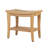 20" W Solid Teak Shower Bench with Storage Shelf, 500lbs Waterproof Spa Stool
