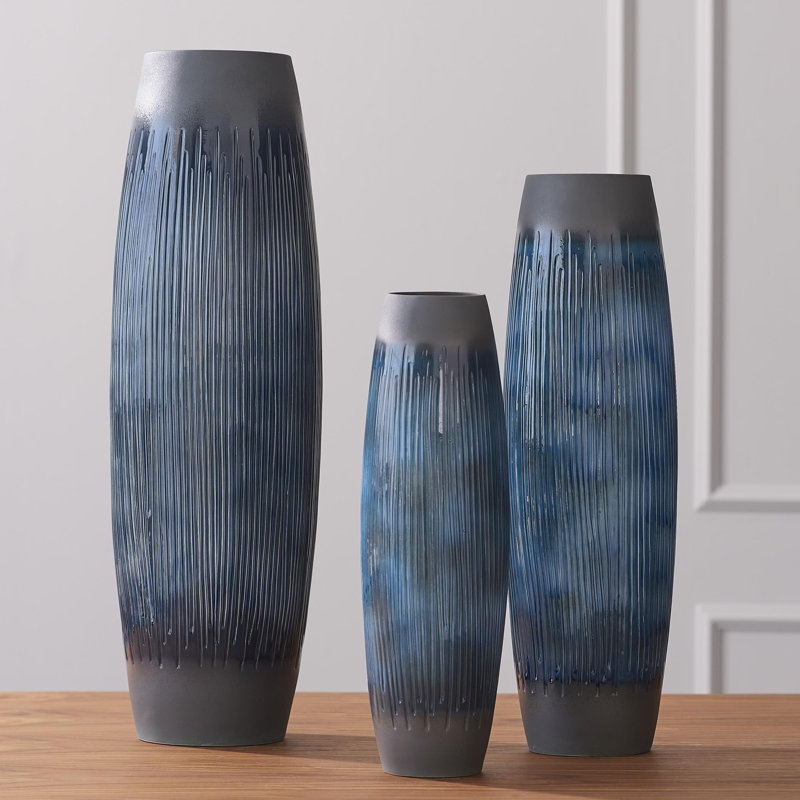 Matchstick Vase-Ink, 24" H x 7" W x 7" D