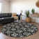 Premium Machine Washable Prisco Black Rug