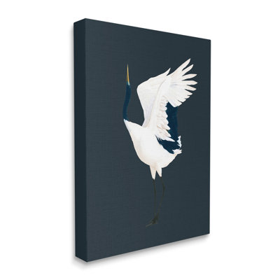 «Crane Bird Faceing Left» par Grace Popp