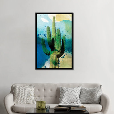 «Cactus Abstract» par Sisa Jasper, reproduction sur toile tendue