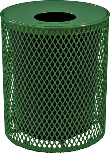 Poubelle 32 gallons étendue à réceptacles, Vert