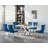 Modern 68.11" Faux Marble Dining Table Set , White Marble Dining Table with Velvet Dining Chairs, Dining Room Table and Chairs Set, Luxury Dining Table Set for Kitchen Dining-975803931-975803911-975803928