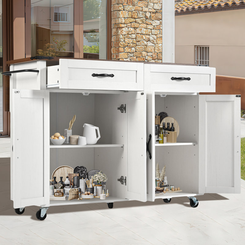 140 cm W Kitchen Island with Top