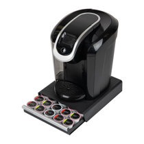 50 Pod Holder Élégant Black Capsule Organisateur Tiroir Machine à café  Support Pieds antidérapants - Compatible avec Nespresso(,)(,)