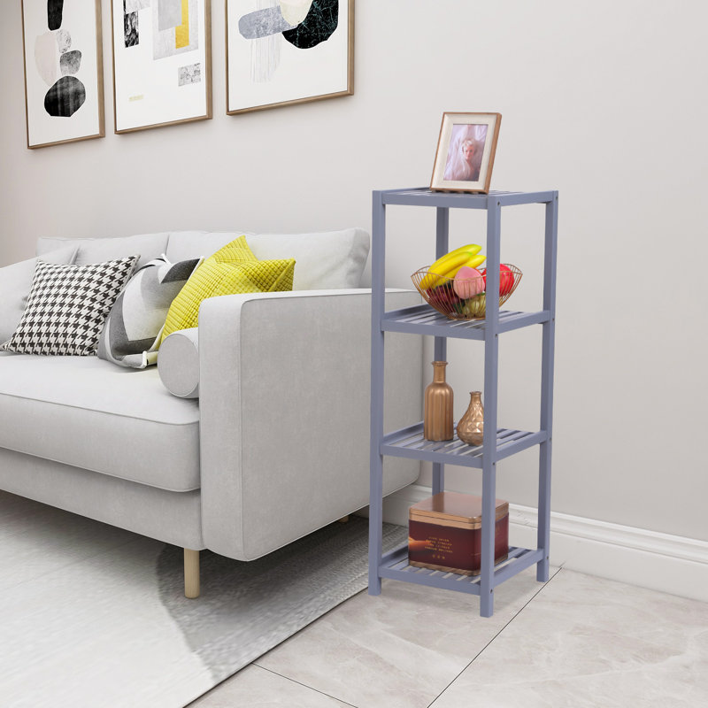 Frere 12.99'' W Manufactured Wood Shelving Unit, Gray
