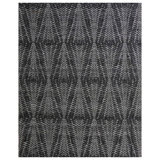 Wool Moroccan Area Rug in Dark Gray/Gray