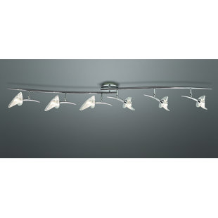 Ensemble de rail d’éclairage 6 lumières Flavia