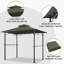 Auvent de remplacement pour abri de jardin Monyca-84838768