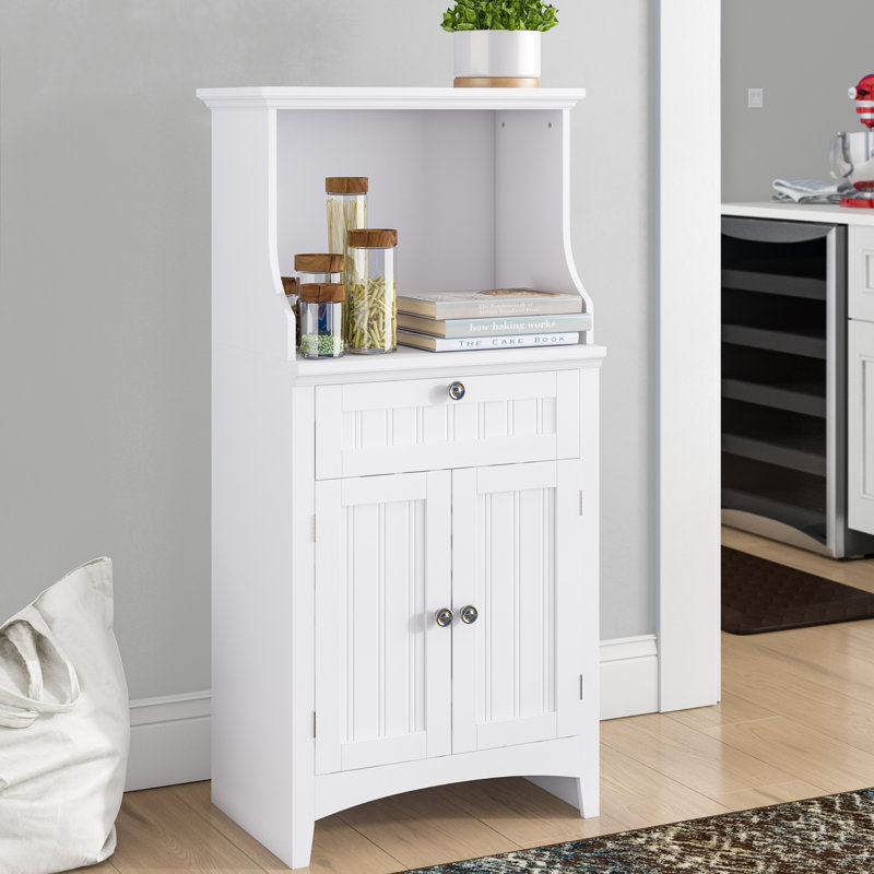 Sorens Wood Kitchen Island, Bright White