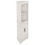 Grande armoire d'angle avec portes pour le salon, la salle de bain, la salle à manger ou la cuisine, couleur: grain de bois beige