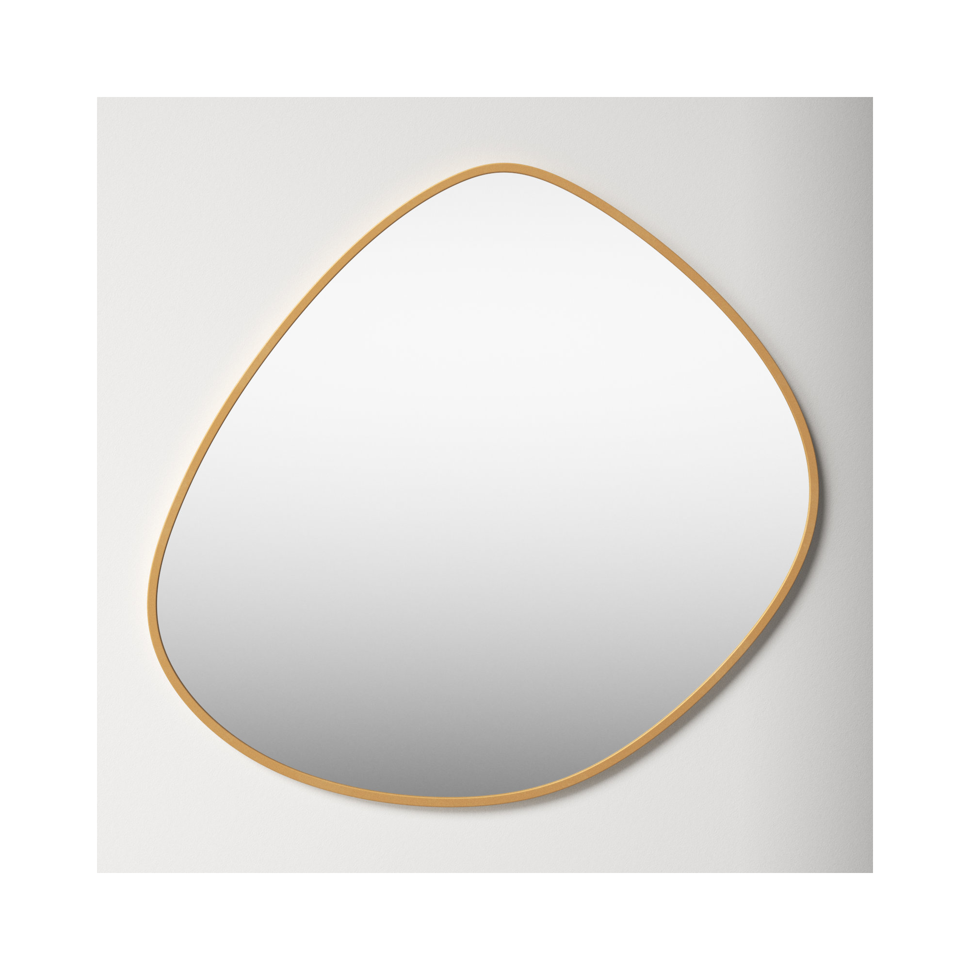 Eastie Metal Mirror, 29" x 28", Gold