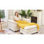 Ensemble de 2 fauteuils en chenille de qualité supérieure avec accoudoirs et coussins amovibles l 49,5 po Brazell-1200256973