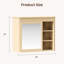 Armoire à pharmacie murale 29 "avec tablettes réglables, chêne naturel 29"-661123170