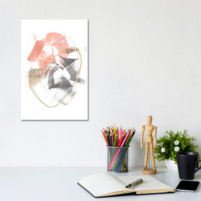 Blushing Circularity I by Jennifer Goldberger - Wrapped Canvas Gallery-Wrapped Canvas Giclée