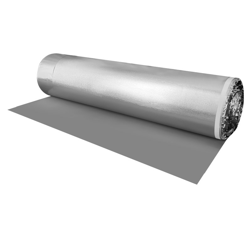Rouleau de sous-couche en mousse EVA argentée de qualité supérieure Dekorman de 3 mm pour bois franc stratifié et planchers d'ingénierie (200 pieds carrés / rouleau)
