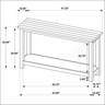 Latitude Run® Rustic Wood Entryway Sofa Console Table with Distressed ...
