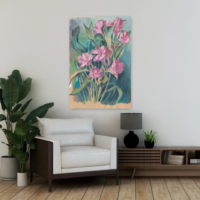 Art contemporain, art mural romantique, H 36 po x l 24 po
