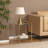 Helga 2-Tier End Table with Tempered Glass Top and Metal Frame