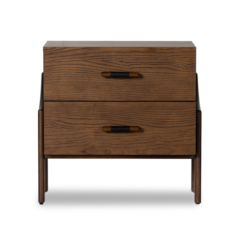 Halston 2 - Drawer Solid Wood Nightstand
