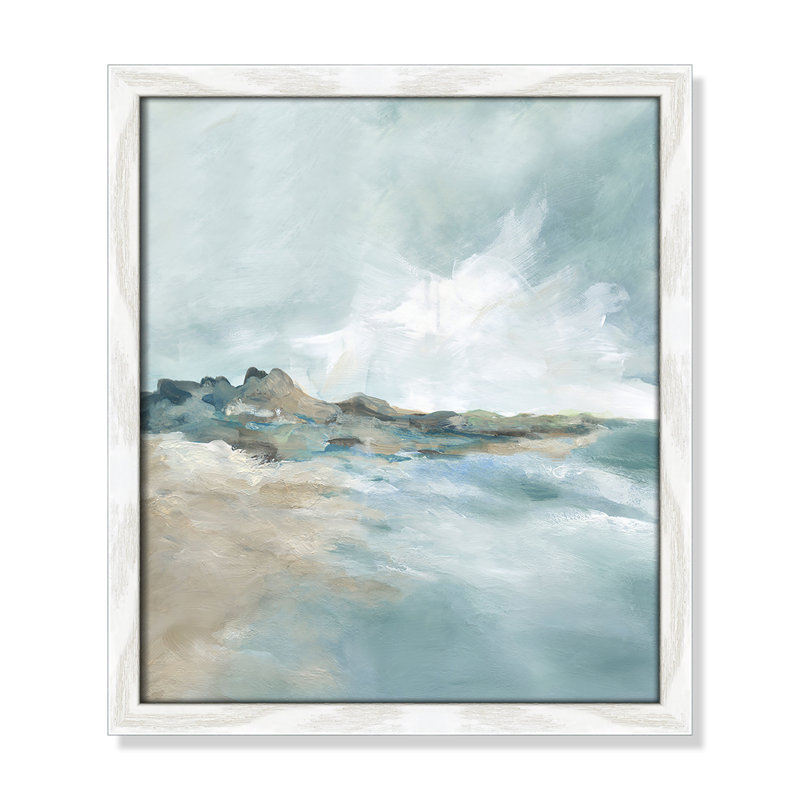 Imprimé Sandpoint par Carol Robinson, Reproduction encadrée blanche sans passe-partout, H 15 po x l 13 po x P 0,75 po