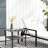 Square Outdoor Coffee Table, Grey , Tempered Glass, Storage, Aluminum Frame Table For Outdoor, 2