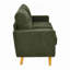 Canapé capitonné 67,7 po de largeur Mid-Century avec pieds en bois