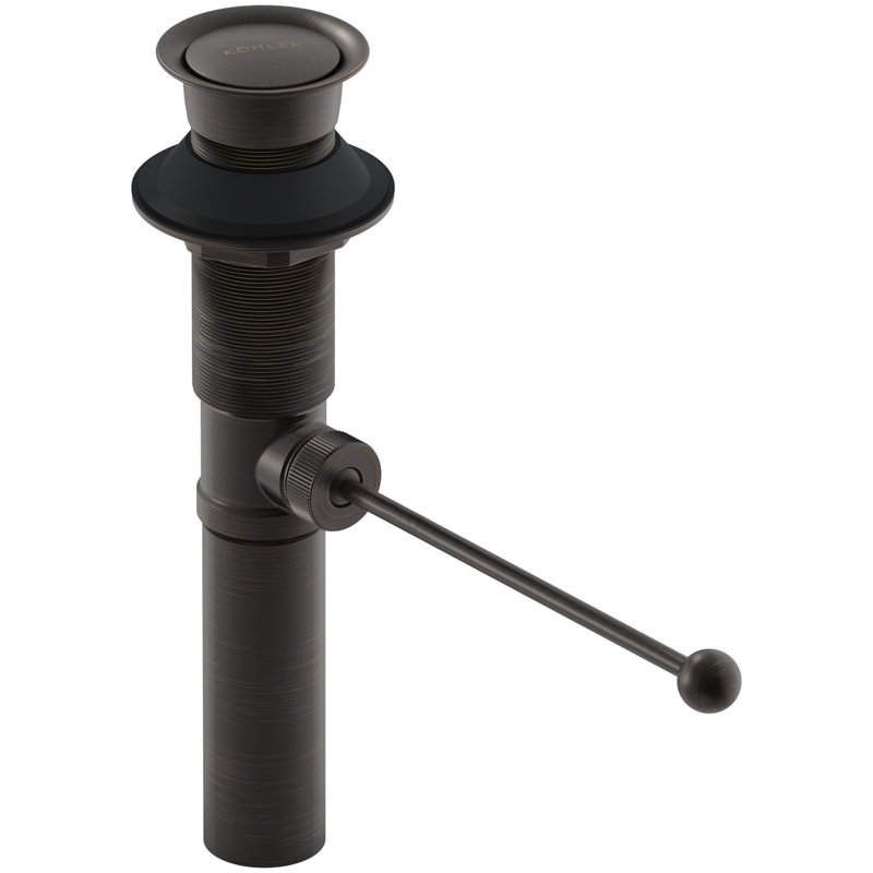 Premier Exposed 1.25" Pop-Up Bathroom Sink Drain With Overflow, Oil Rubbed Bronze, No