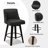 26" Height 360° Swivel Counter Bar Stools Faux Leather Upholstered Kitchen Island Stools, Wrinkle-Resistant & Wipe-Clean-562067657-562067654