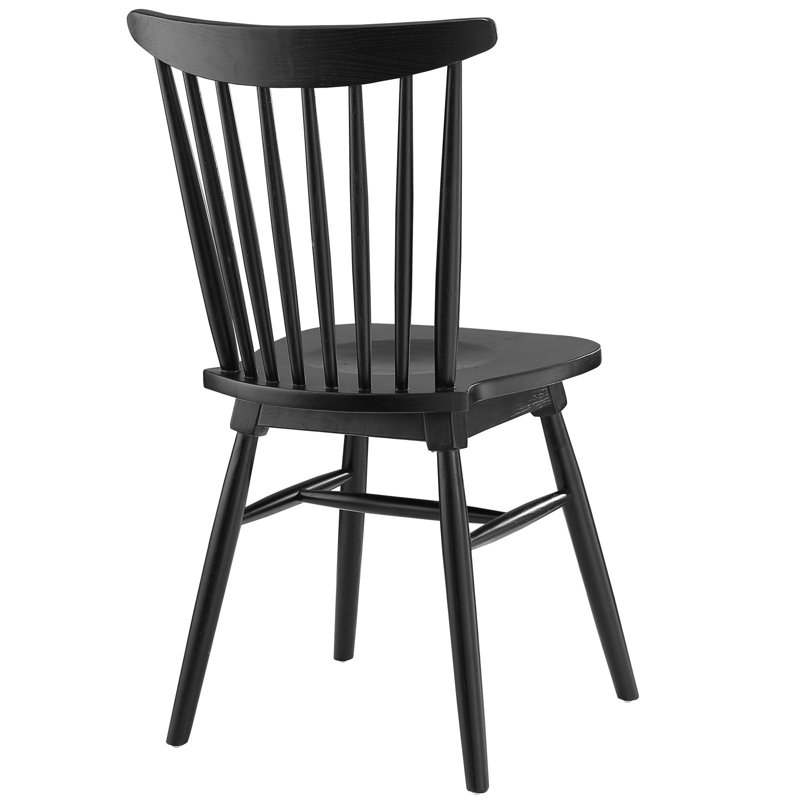 Chaise modble en bois Modway, Noir