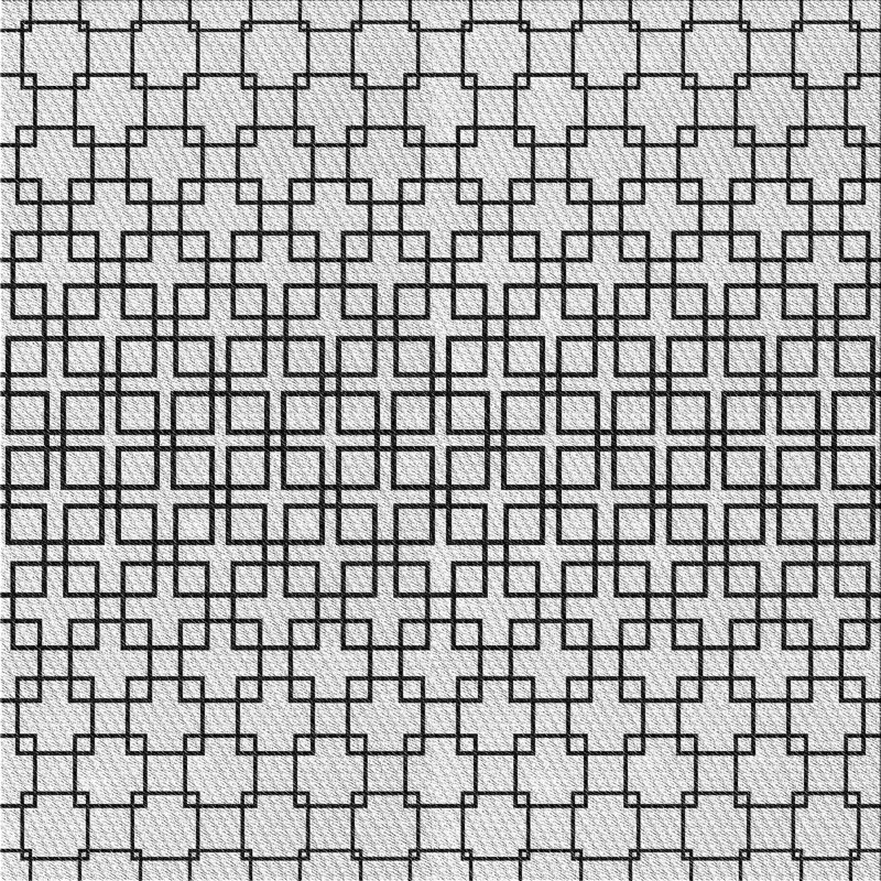 Tapis gris / crème Power Loom, Carré 4 pi