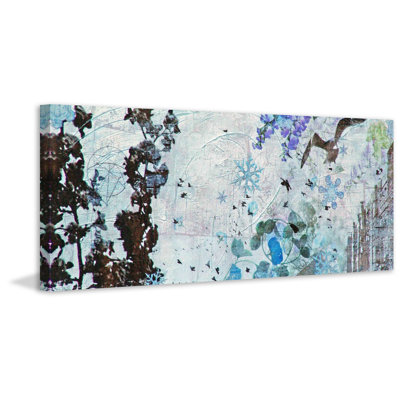 Spring Snow by Tracy Silva Barbosa - Wrapped Canvas Panoramic Painting