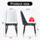 A Modern Dining Chair With Pu Leather Backrest And Metal Legs, Suitable For Kitchens, Bedrooms, And Offices