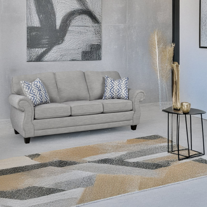 Canapé en tissu Barry, gris, H 39 po x l 88 po x P 37 po, 3