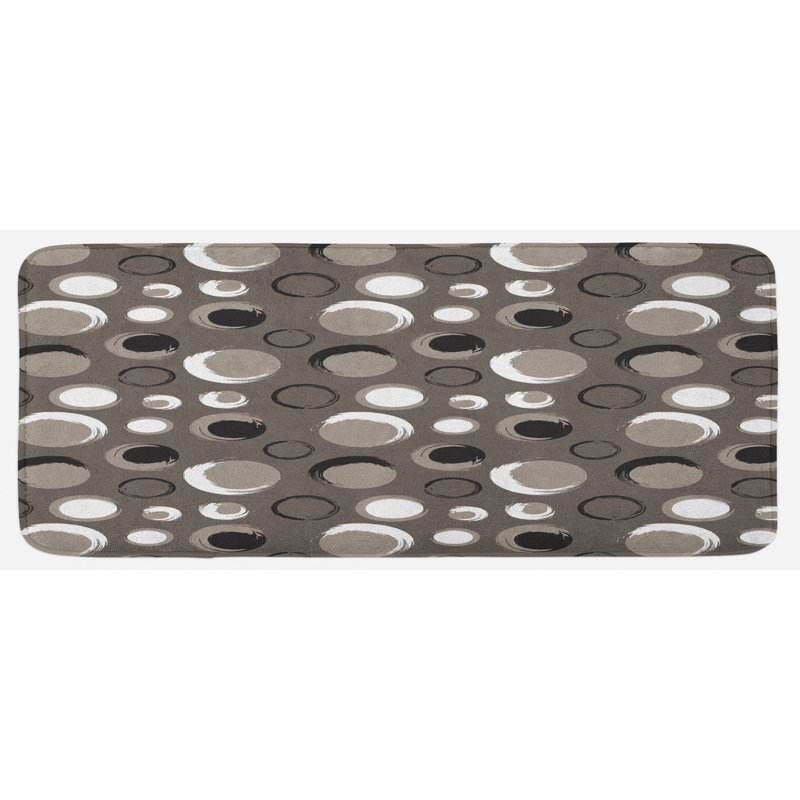 Traditional Solid Colour Polyester Kitchen Mat