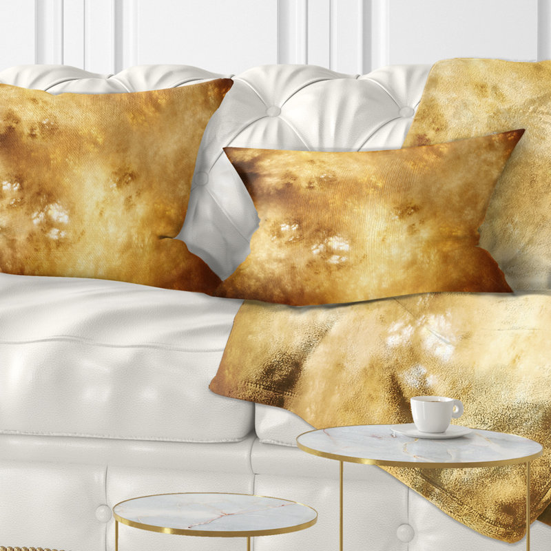 Perfect Brown Starry Sky - Abstract Printed Pillow