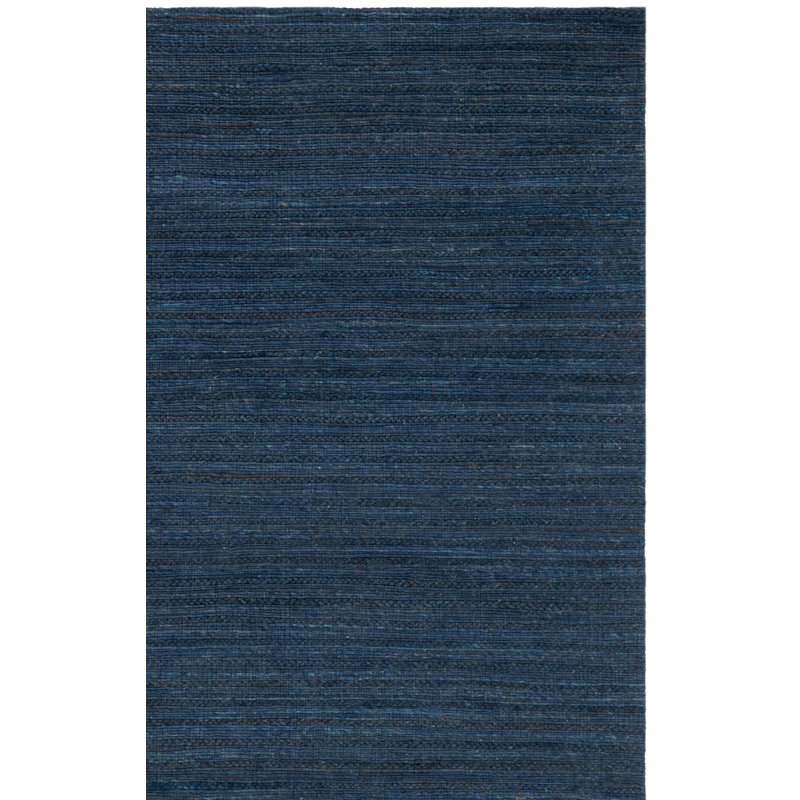 Tapis de couleur unie en chanvre / coton tissé à la main Surig, Rectangle 5 po x 8 po