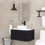30 po Meuble-lavabo mural avec lavabo et tiroir