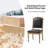 Quennel 22.5''W Transitional Faux Leather Dining Chair with Solid Wood Frame (Set of 2)-1581338791