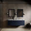 Ensemble de meuble-lavabo double mural 60 "avec miroir Castor-82339579-82339580